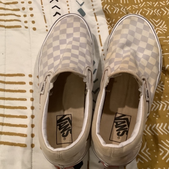 Purple Checkered Vans Slip- On - Picture 5 of 6